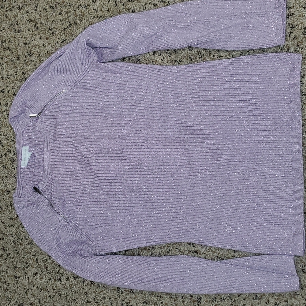 New York & Company lilac shimmer sweater